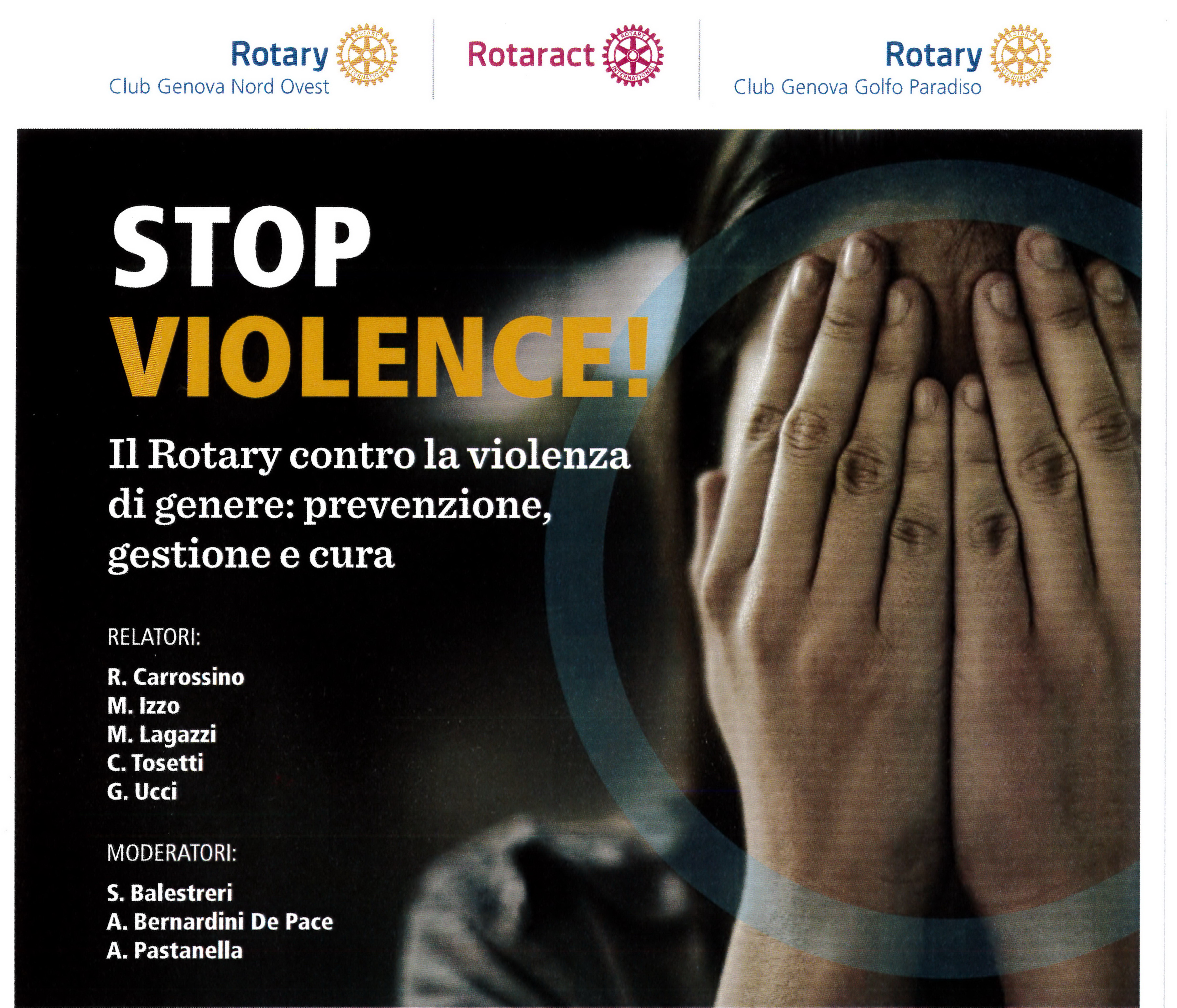 Il Rotary contro la violenza di Genere: prevenzione, gestione e cura